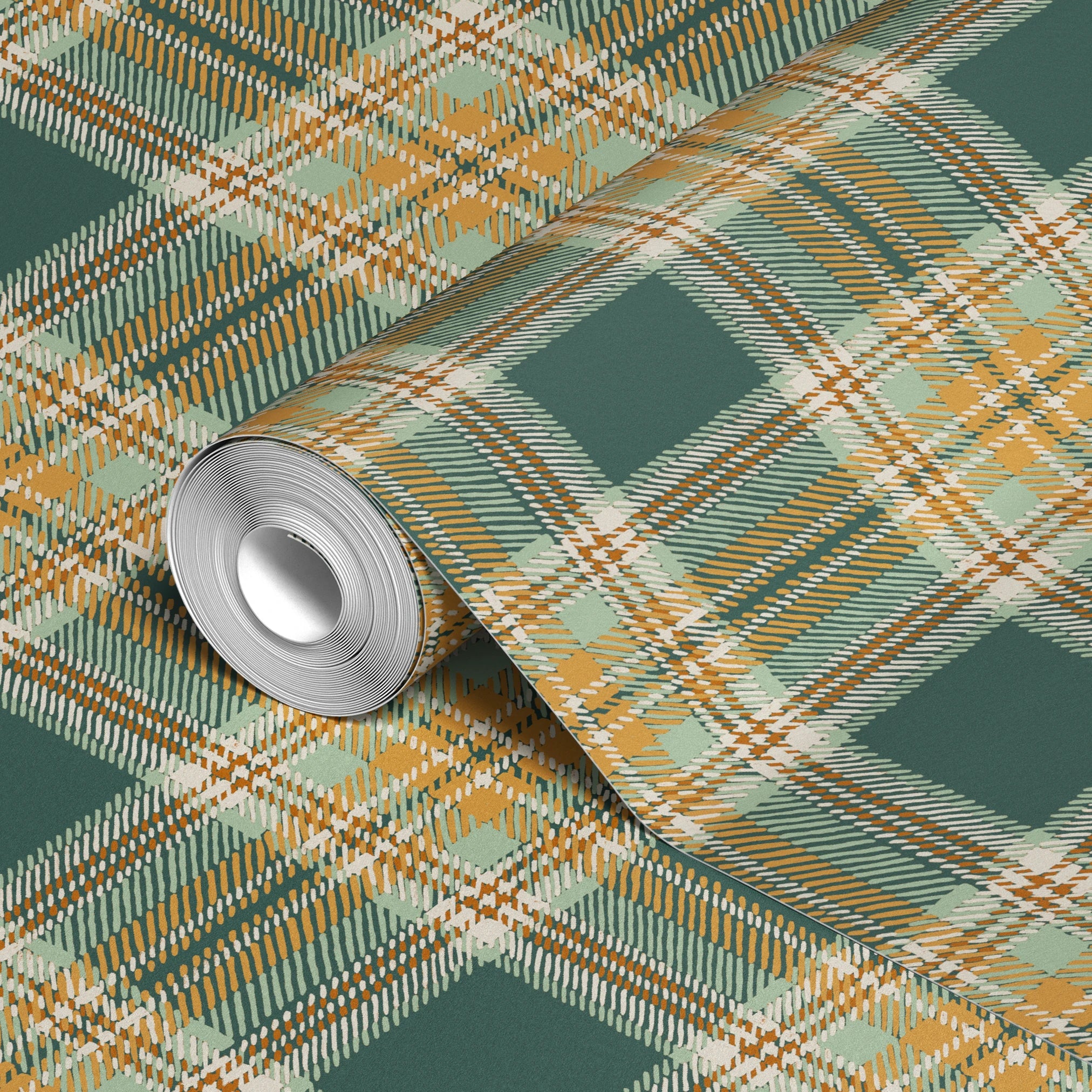 Shadow Plaid - Inchyra Wallpaper
