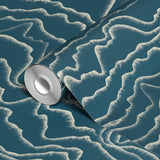 Papyrifera - Bowery Blue Wallpaper