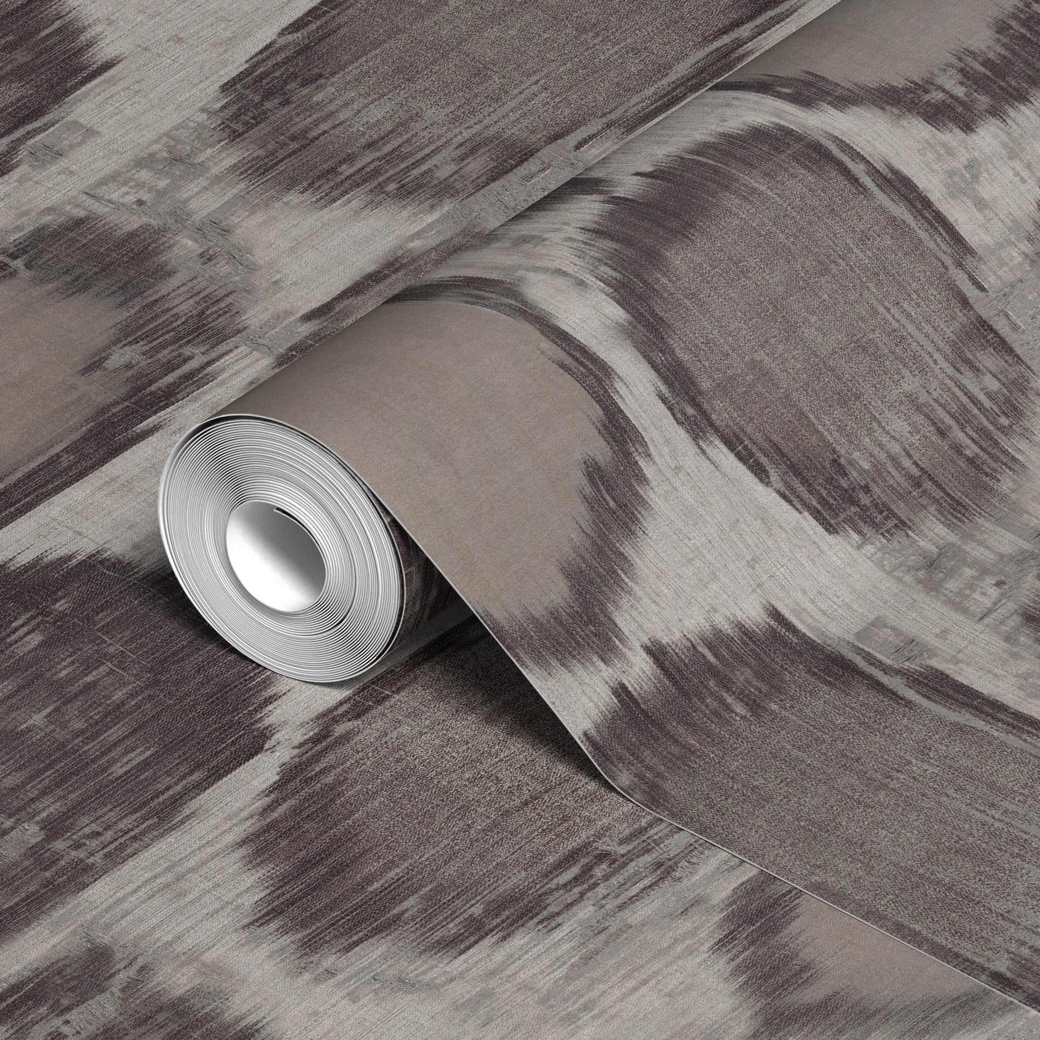 Parisol Ikat - Snow Leopard Wallpaper