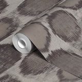 Parisol Ikat - Snow Leopard Wallpaper