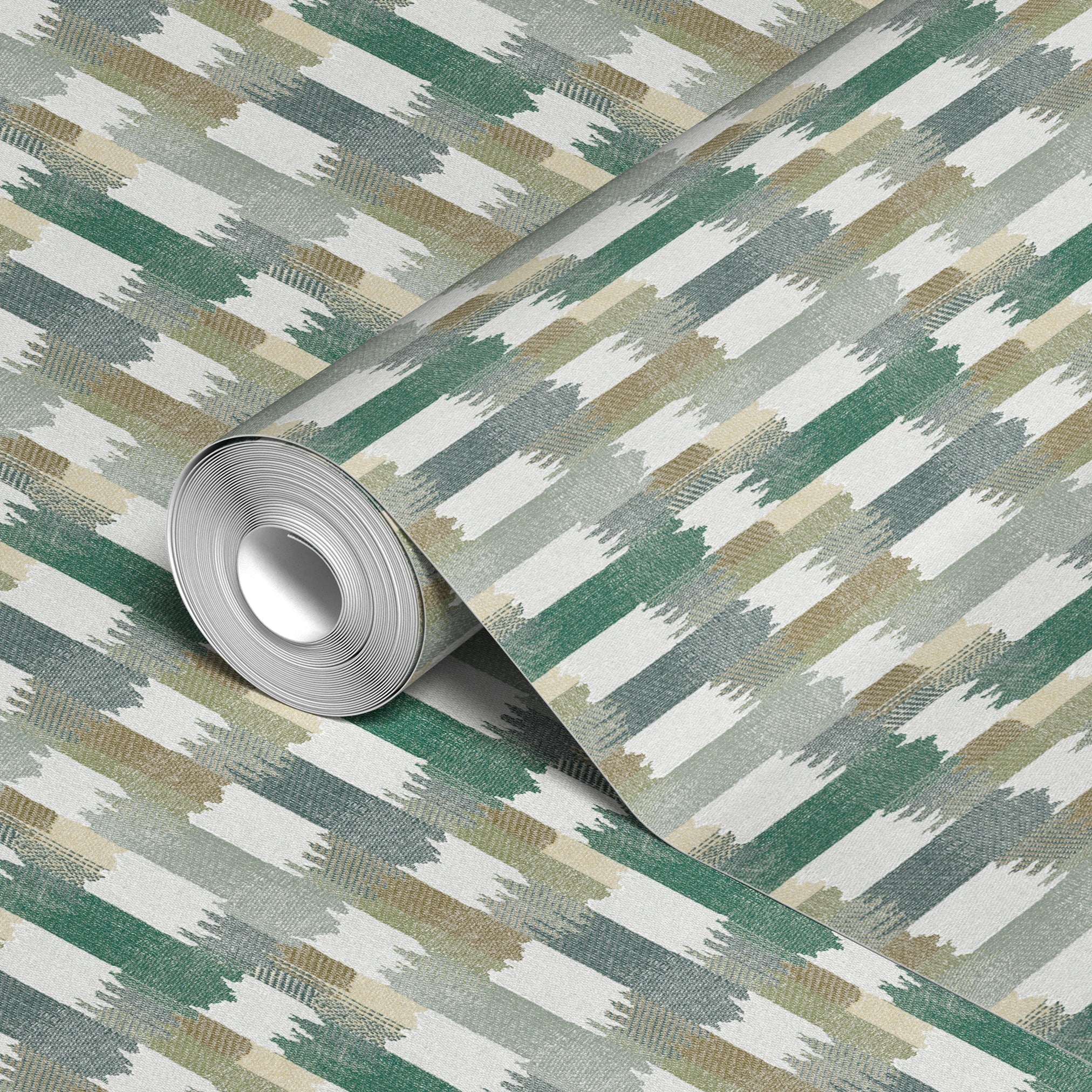 Katan - Mercer Green Wallpaper