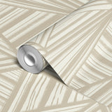 Geometric pattern with beige and cream angular lines forming abstract triangular shapes on light bac